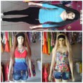 Combinado de calça Saruel com blusinha manga 3/4